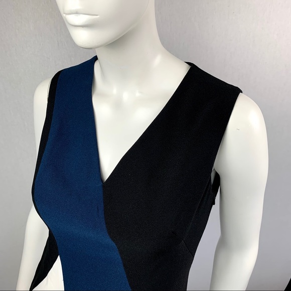 NWOT Anne Klein Colorblock Work Career Midi Dress - Picture 12 of 12